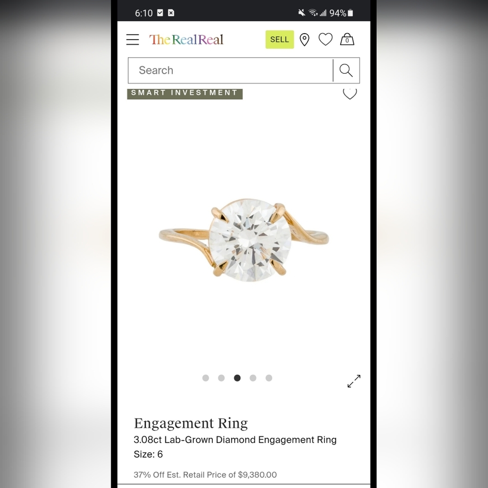 IGI CERTIFIED 3.08 Carats Round Brilliant VVS2 F Diamond Ring